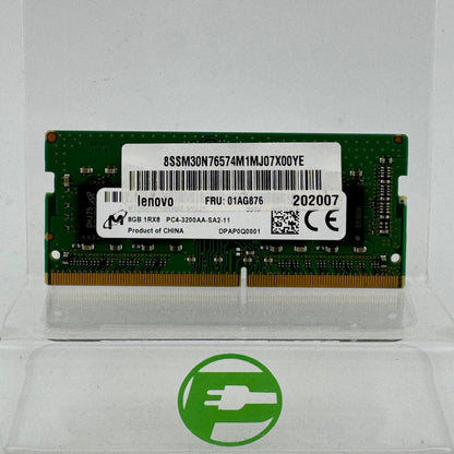 Micron  8GB (1x8GB) RAM DDR4 3200MHz MTA8ATF1G64HZ-3G2J1 SODIMM RAM