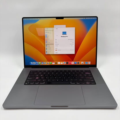 2021 Apple MacBook Pro 16" M1 Pro 16C GPU 3.2GHz 16GB RAM 2TB SSD A2485