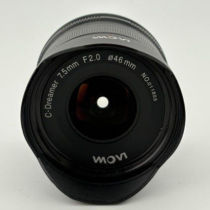 Laowa C-Dreamer 7.5mm f/2.0 MFT For Micro Four Thirds Mount Lens