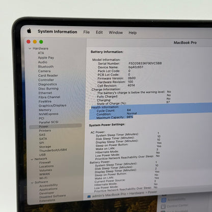 2021 Apple MacBook Pro 16" M1 Pro 16C GPU 3.2GHz 16GB RAM 2TB SSD A2485