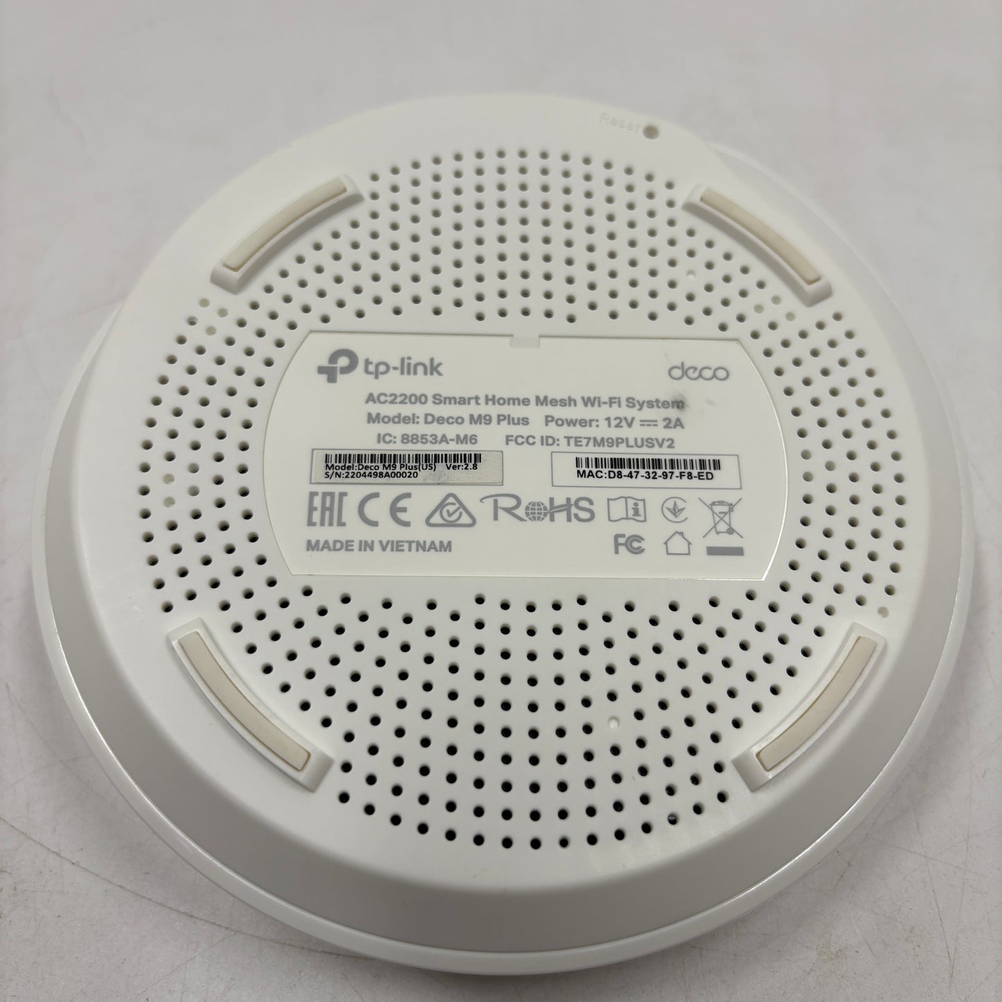 TP-Link AC2200 Smart Home Mesh WiFi System Tri Band Deco M9 Plus
