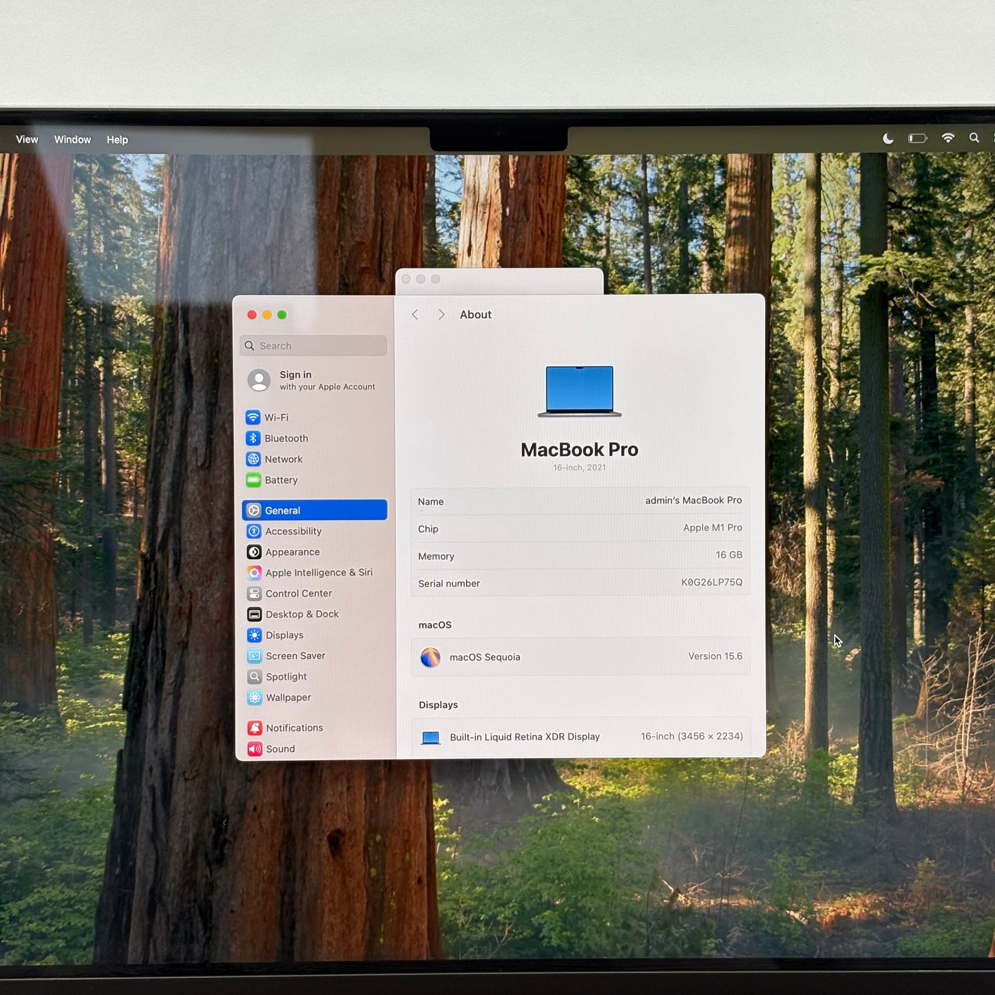 2021 Apple MacBook Pro 16" M1 Pro 16C GPU 3.2GHz 16GB RAM 2TB SSD A2485