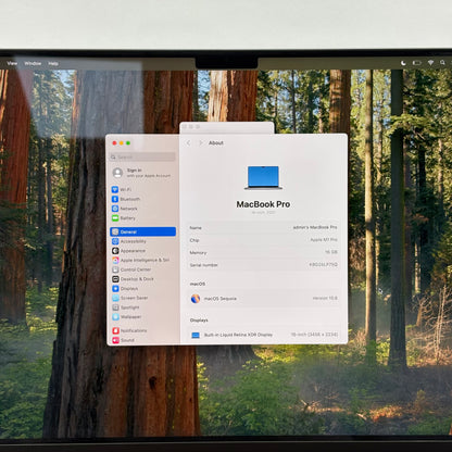 2021 Apple MacBook Pro 16" M1 Pro 16C GPU 3.2GHz 16GB RAM 2TB SSD A2485