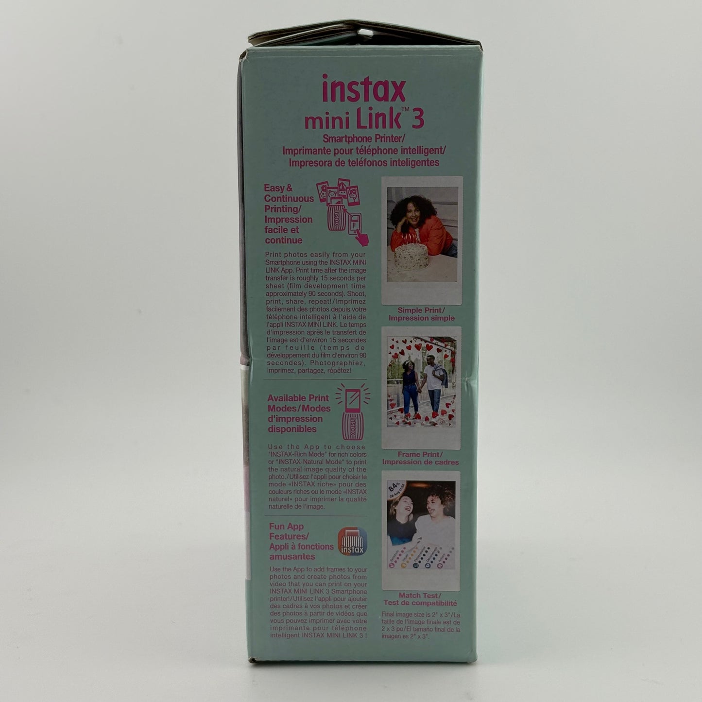 New Fujifilm Instax Mini Link 3 Smartphone Printer Pink