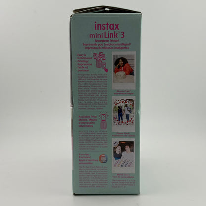 New Fujifilm Instax Mini Link 3 Smartphone Printer Pink
