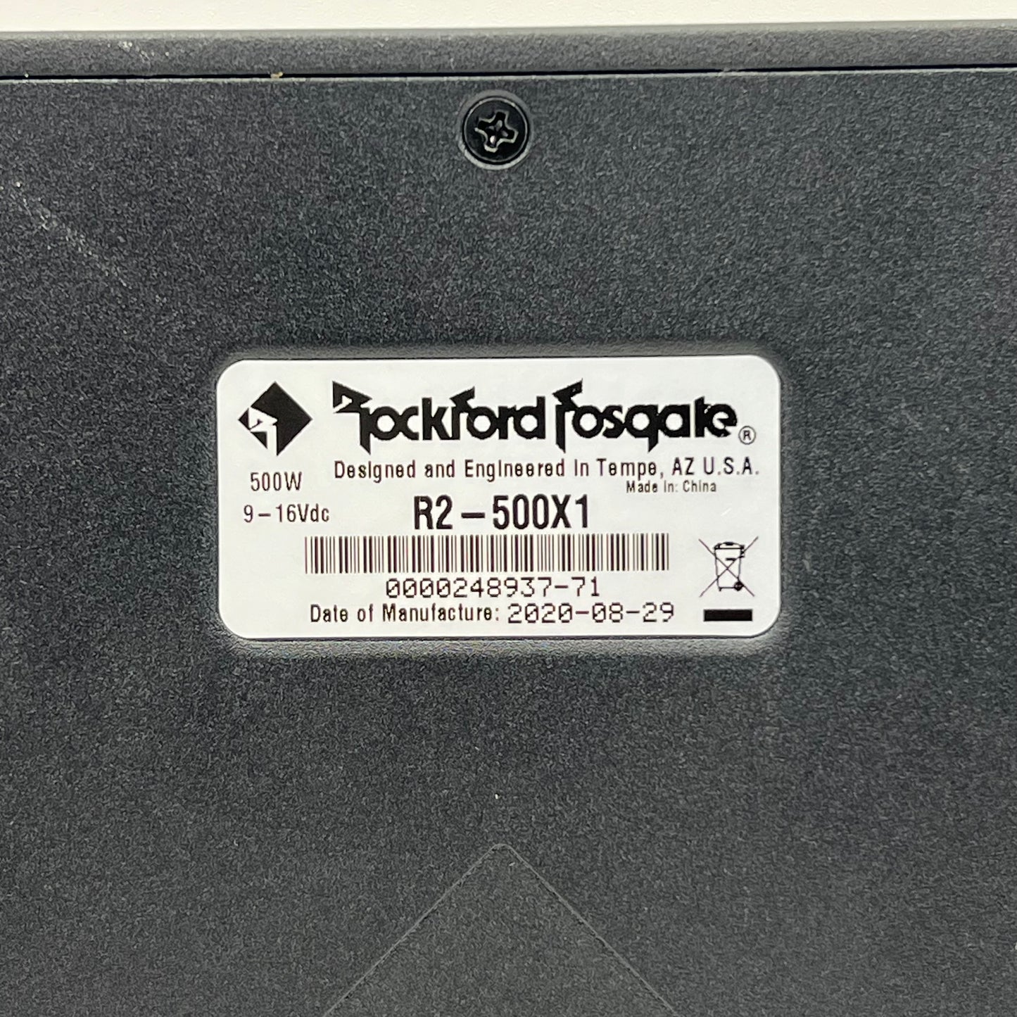Rockford Fosgate R2-500X1 500W 1 Channel Mono Amplifier