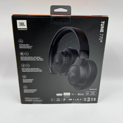 New JBL Tune 770NC Wireless Over-Ear Bluetooth Headphones Black