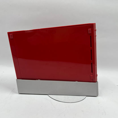 Nintendo Wii Game Console RVL-001 Red 25th Anniversary Edition with Game Disc