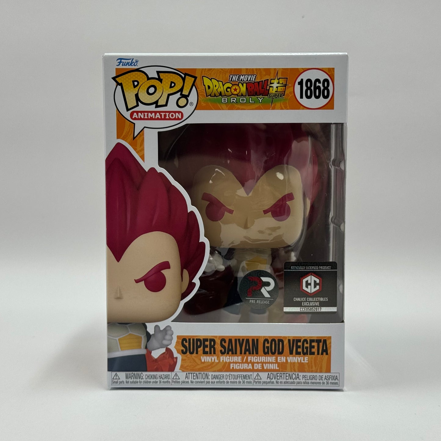 New Funko DragonBall Super Saiyan God Vegeta Vinyl #1868