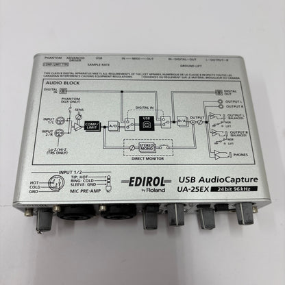 Roland Edirol USB AudioCapture Powered Stereo Audio Interface UA-25EX