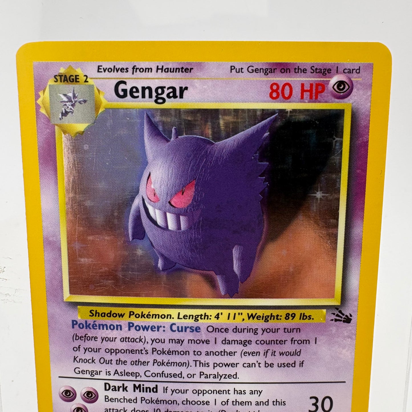 Pokémon TCG Fossil Gengar #5 Holo English MP