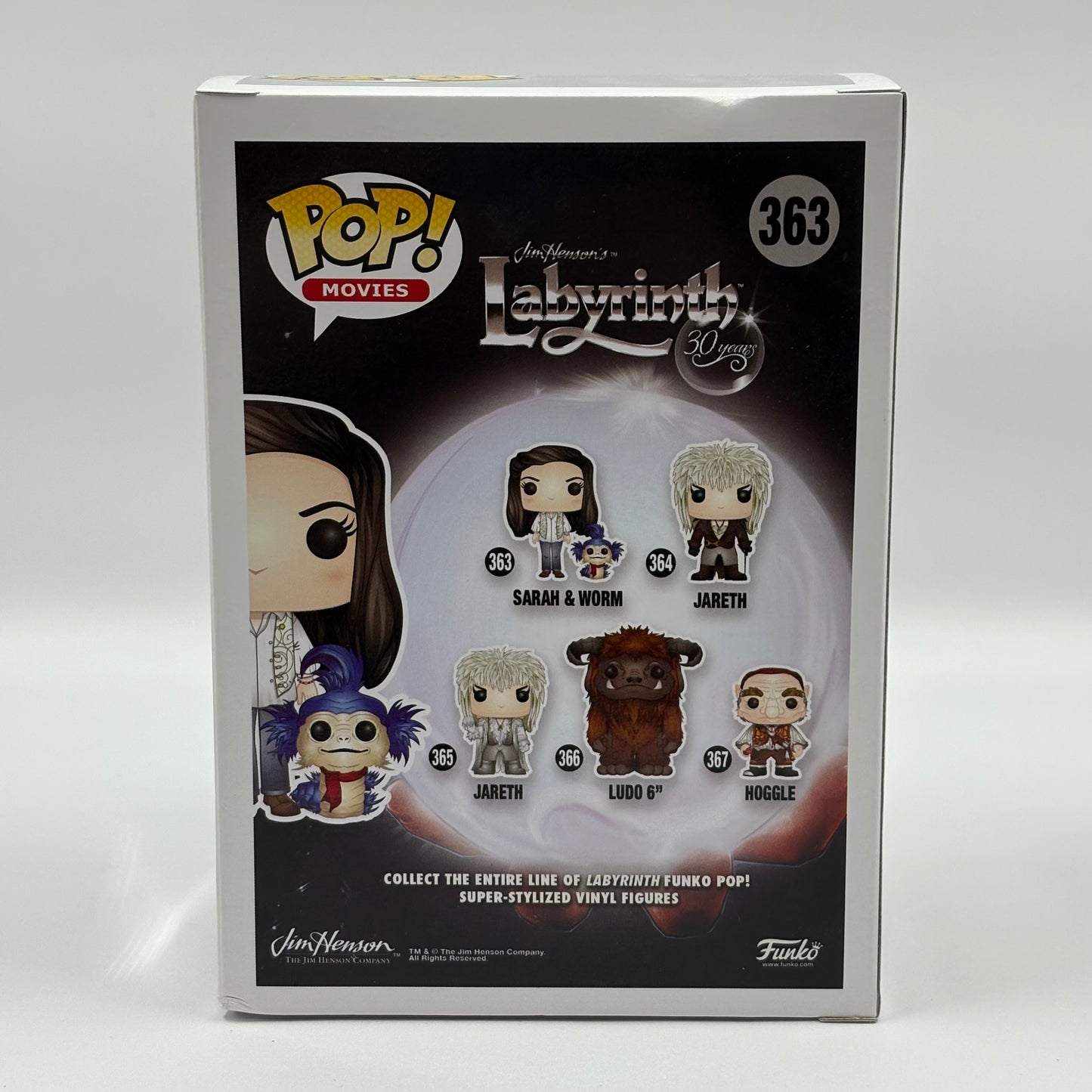 New Funko Pop Jim Hensons Labyrinth Sarah & Worm #363