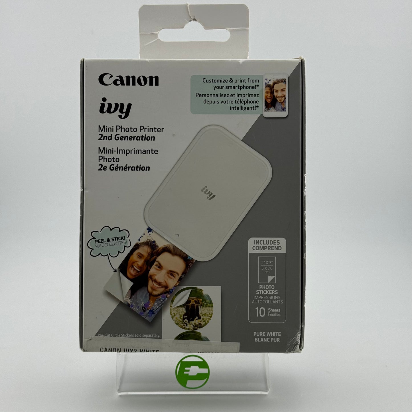 New Canon Ivy 2nd Gen Mini Photo Printer EZ2-6060 Pure White June 2024