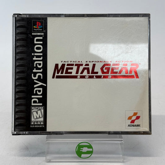 Metal Gear Solid  (Sony PlayStation 1 PS1,  1998)