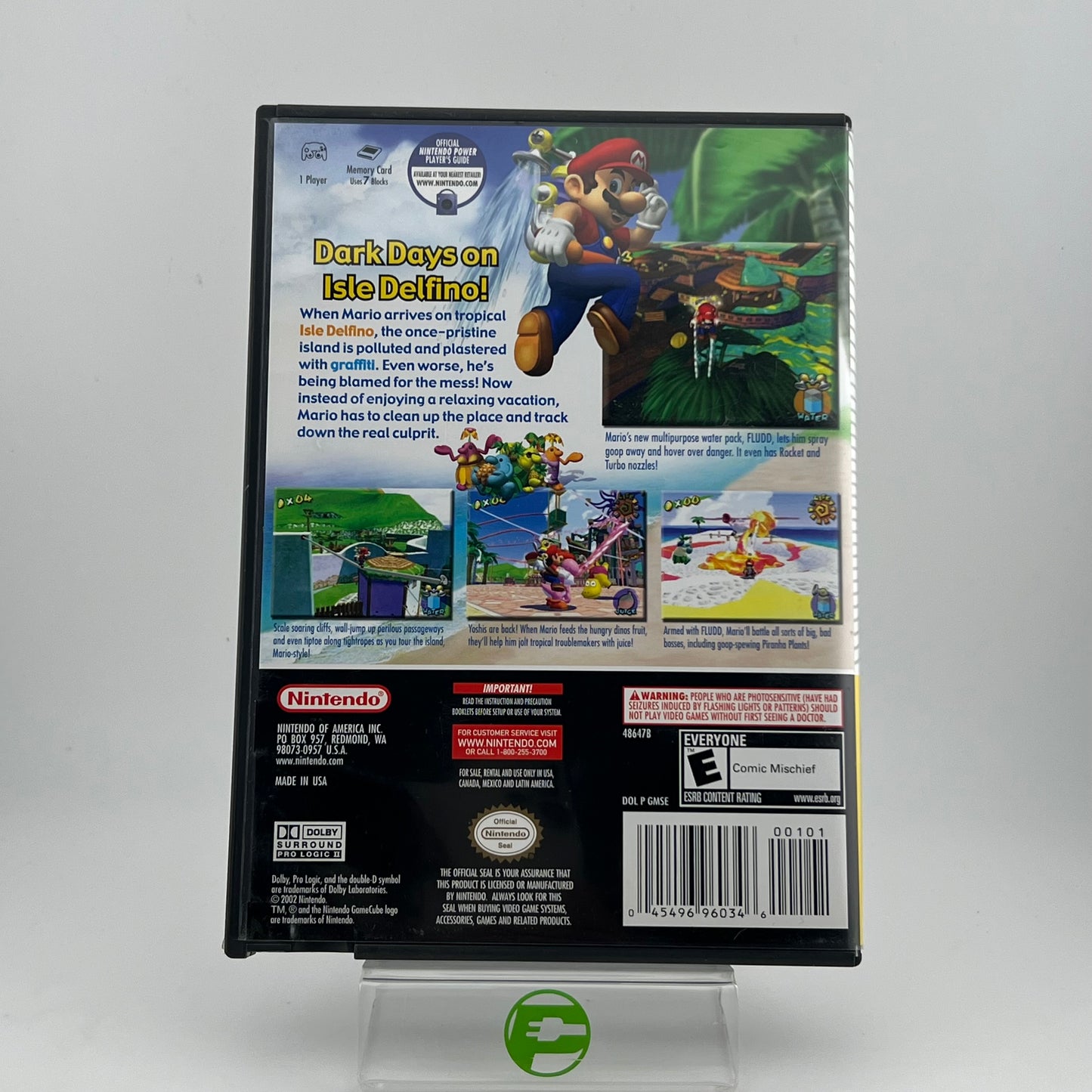 Super Mario Sunshine [Player's Choice] (Nintendo GameCube, 2003)