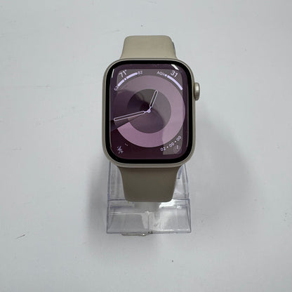 GPS Only Apple Watch Series 8 45MM Slate Aluminum Starlight Sport Band MNUQ3LL/A