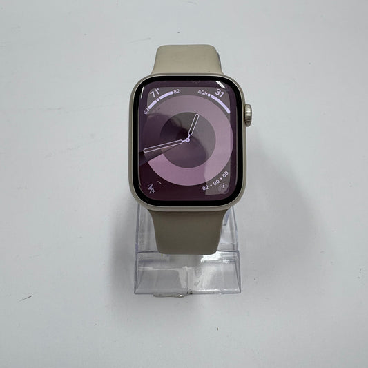 GPS Only Apple Watch Series 8 45MM Slate Aluminum Starlight Sport Band MNUQ3LL/A