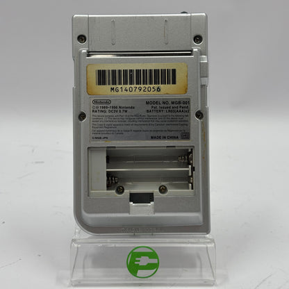 Nintendo GameBoy Pocket Handheld Game Console MGB-001 Silver No Battery Door