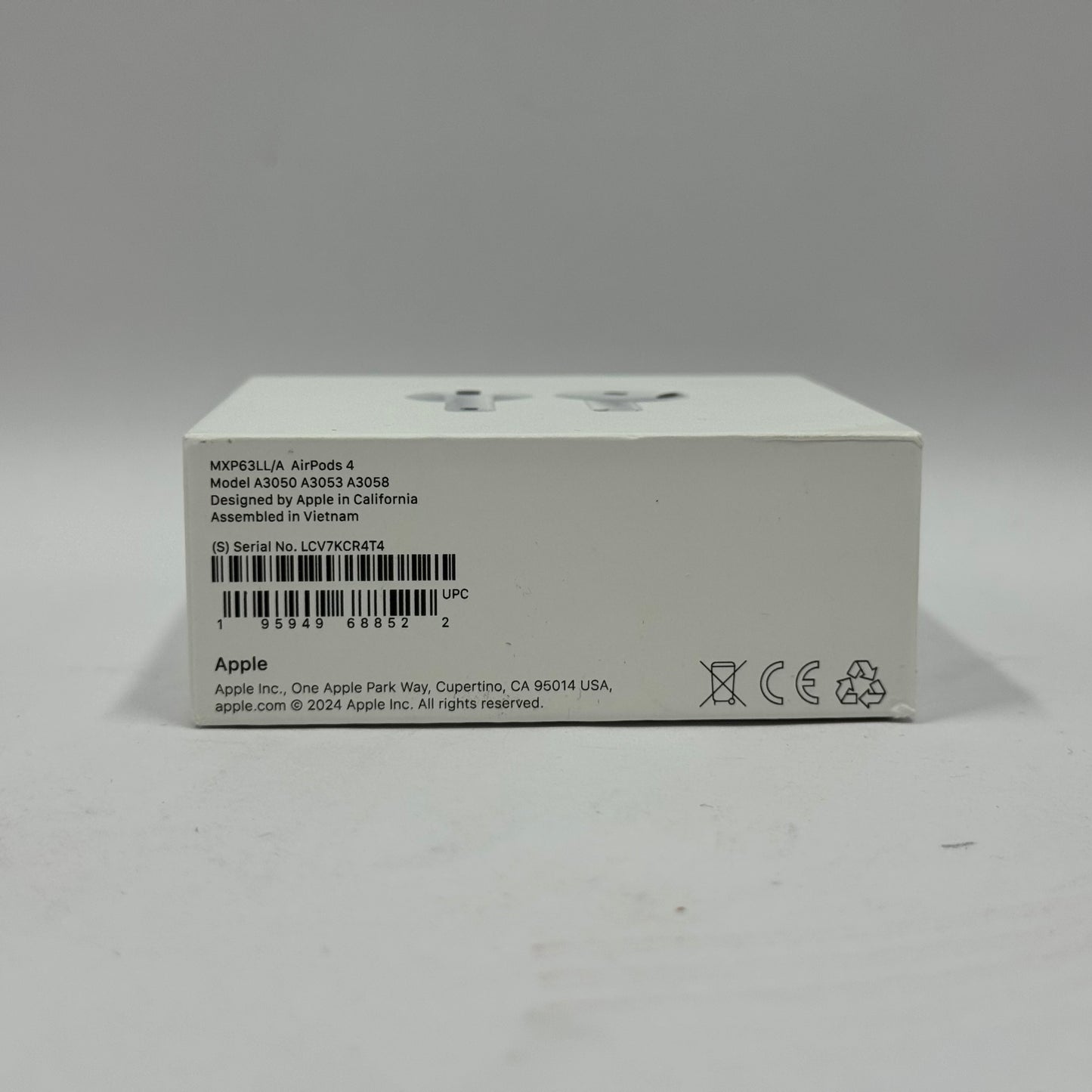 Apple AirPods 4th Gen with Charging Case A3053 A3050 A3058 MXP63LL/A