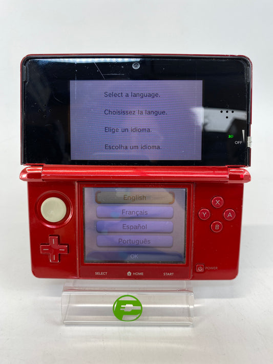 Nintendo 3DS Handheld Game Console CTR-001 Metallic Red