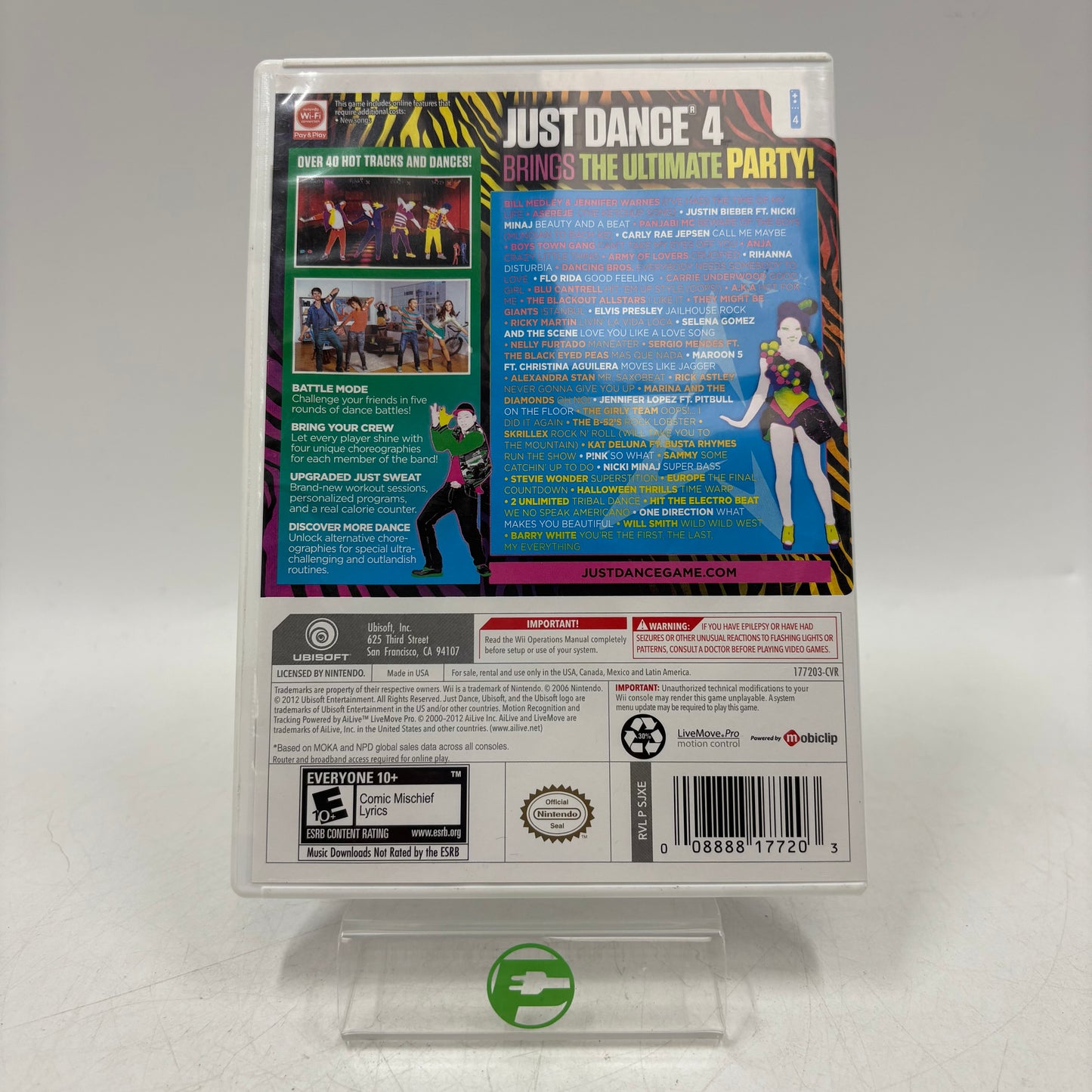 Just Dance 4 (Nintendo Wii, 2012)