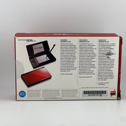 Nintendo DS Lite Handheld Game Console USG-001 Red Crimson & Black