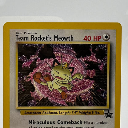 Pokémon TCG Promo Team Rocket's Meowth 18 English