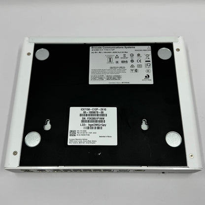 Ruckus ICX-7150-C12P Compact 12-Port 1G PoE Managed Network Switch