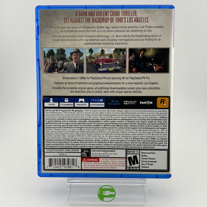 L.A. Noire (Sony PlayStation 4 PS4, 2017)