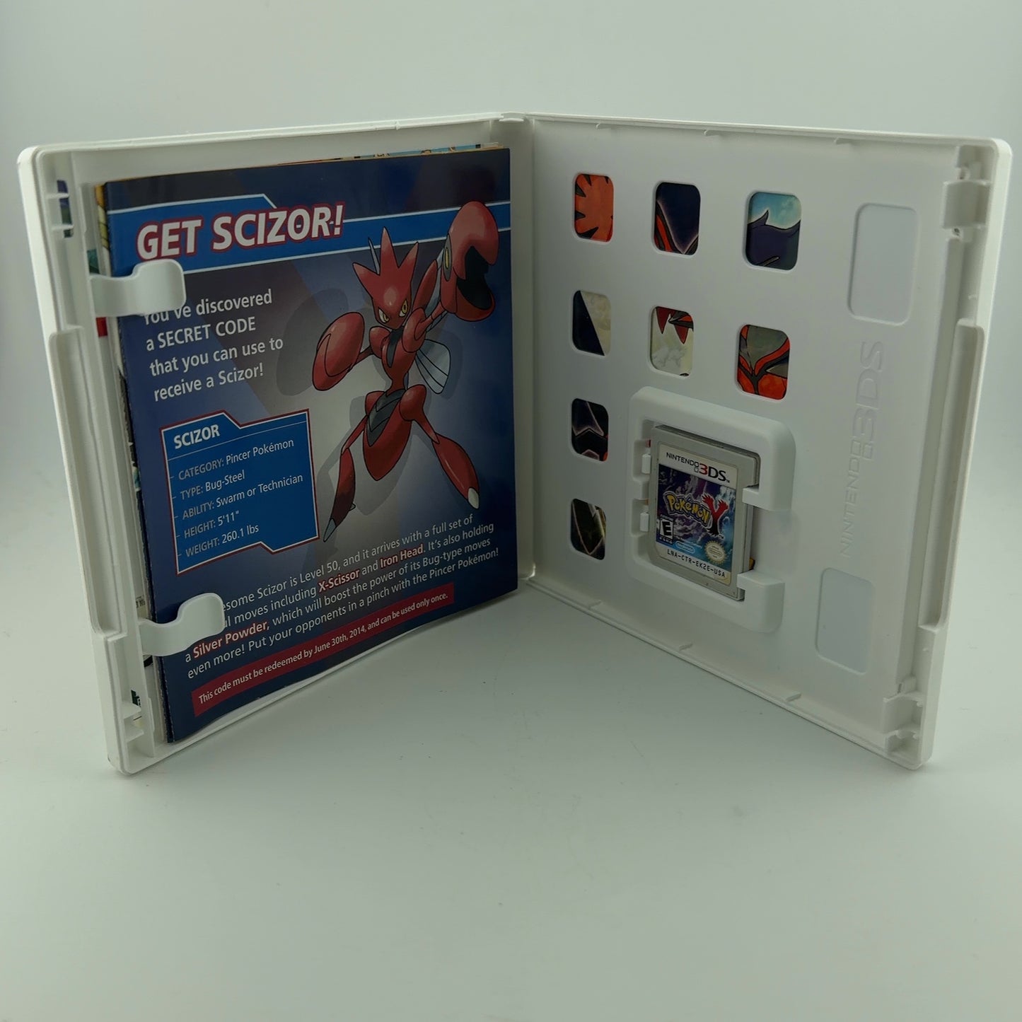 Pokemon Y [Scizor] (Nintendo 3DS, 2013)