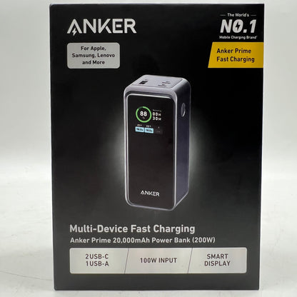 New Anker Prime Power Bank Portable Charger for Travel A1336