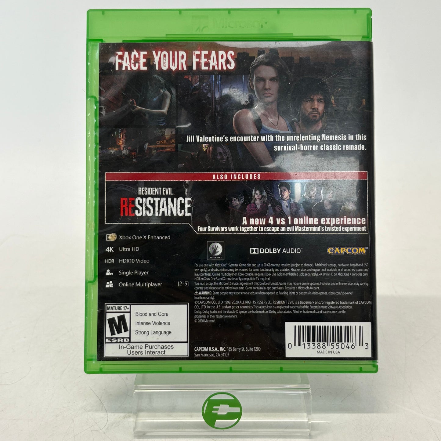 Resident Evil 3  (Microsoft Xbox One,  2020)