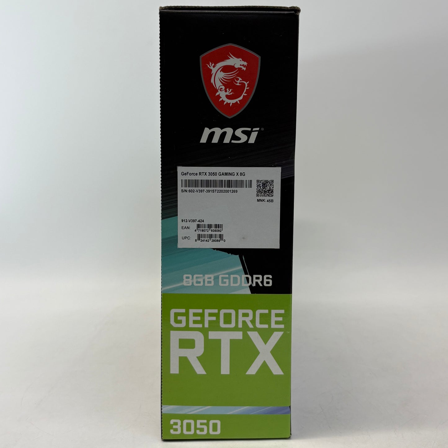 MSI GeForce RTX 3050 8GB GDDR6 Graphics Card MS-V397