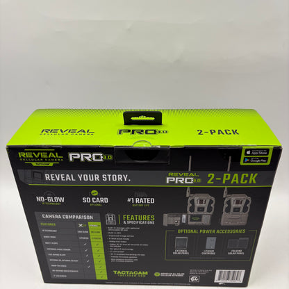 New Tactacam Reveal Pro 3.0 2-Pack Cellular Camera