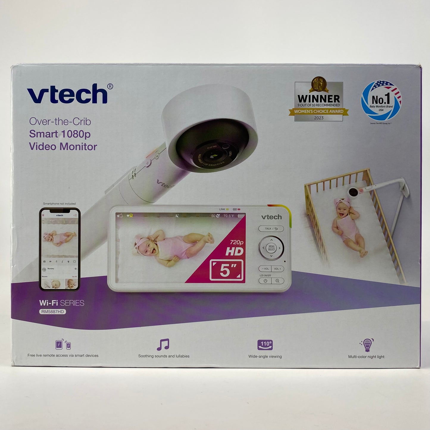 New Vtech Smart 1080p Video Monitor Baby Monitor RM5887HD