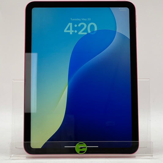 WiFi Only Apple iPad 10th Gen 64GB PINK MPQ33LL/A
