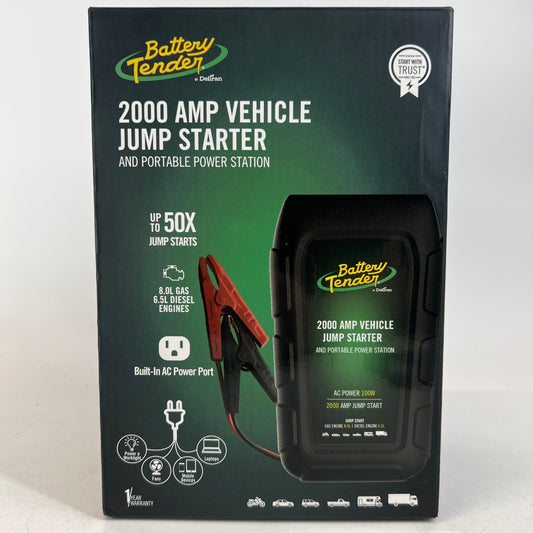 New Battery Tender 2000 Amp Vehicle Jump Starter 030-2040-WH