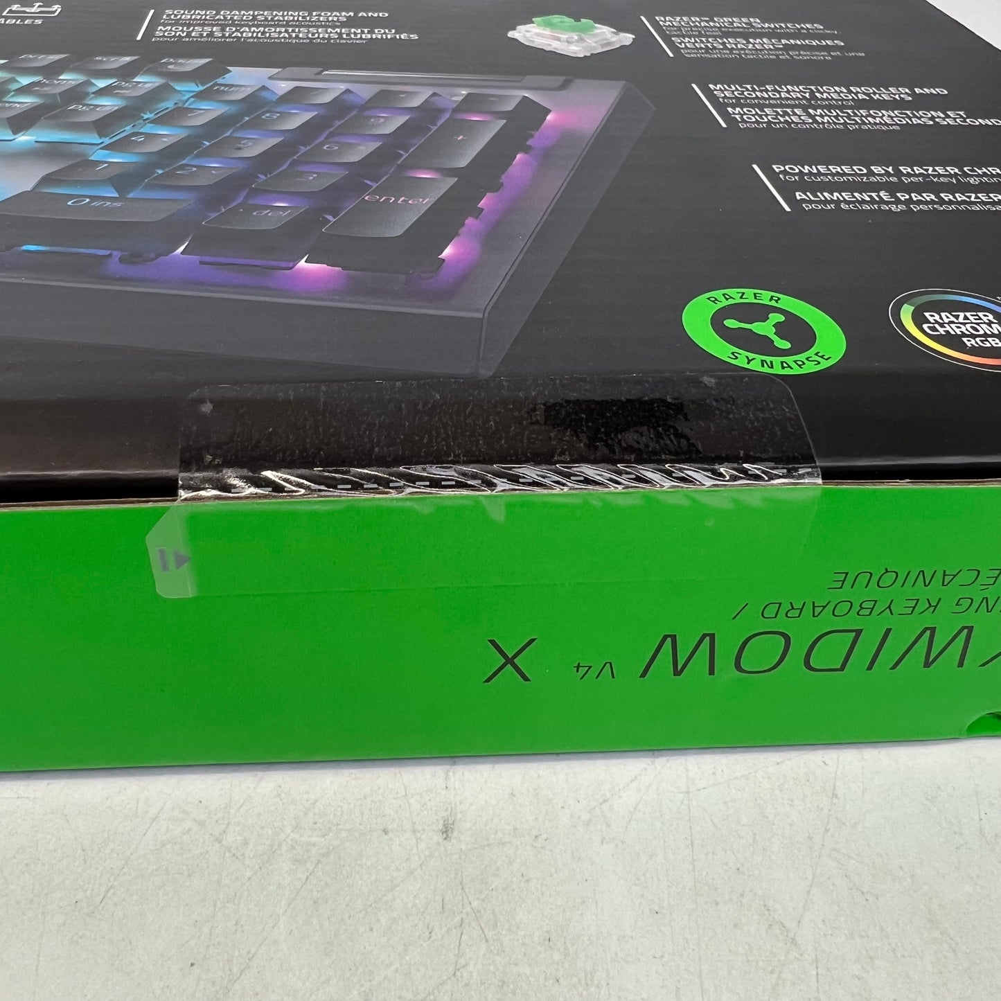 New Razer Black widow V4 X Gaming Keyboard RZ03-0470