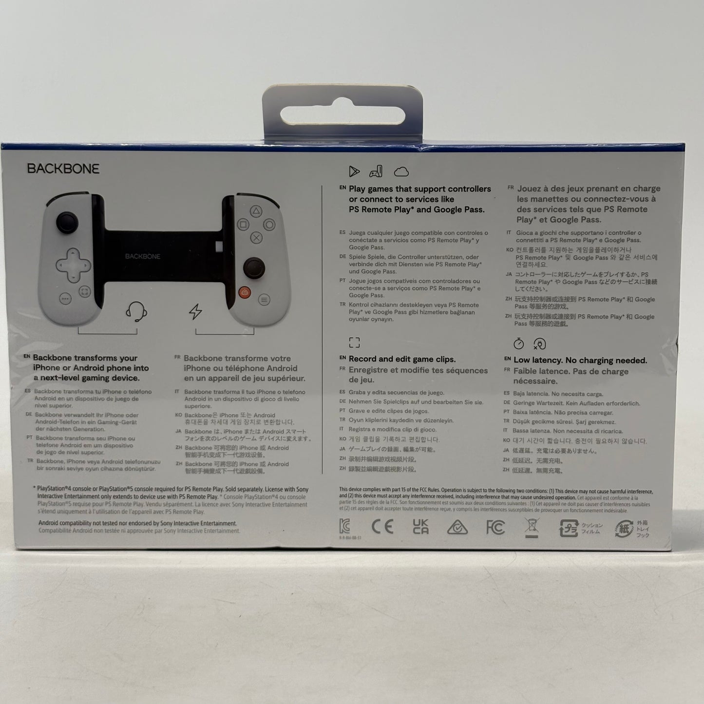 New Backbone One USB-C Controller White BB-51-P-WS V2 For Playstation 5 PS5