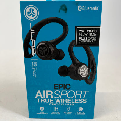 JLab Epic Air Sport Fitness Earbuds Black EBEPICAIRSPRTRBLK82