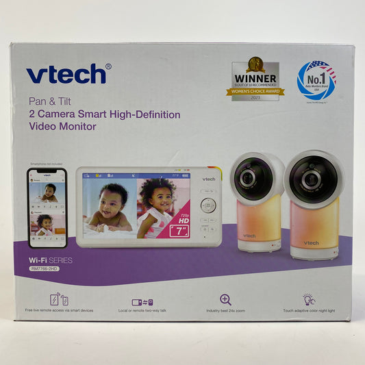 New Vtech Pan & Tilt Baby Monitor RM7766-2HD