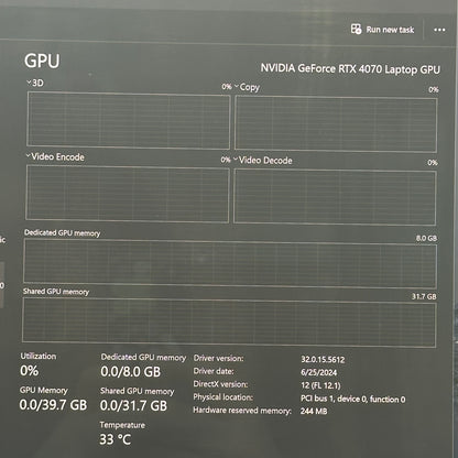 Dell XPS 16 9640 16.3 Ultra 9 185H 64GB RAM 1TB SSD GeForce RTX 4070
