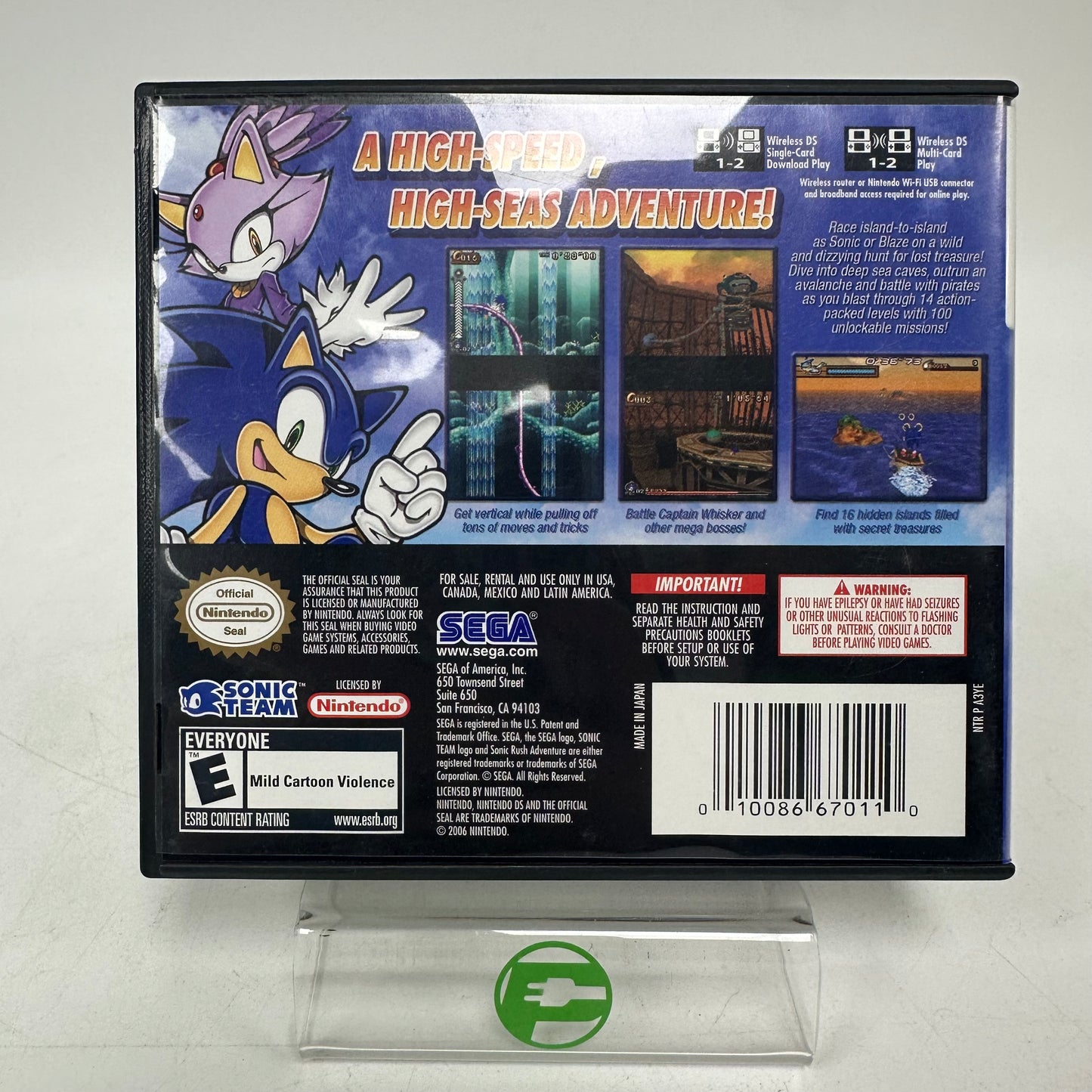Sonic Rush Adventure (Nintendo DS, 2007)