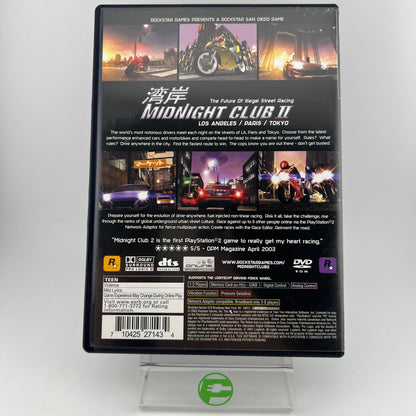 Midnight Club 2 (Sony PlayStation 2 PS2, 2003)