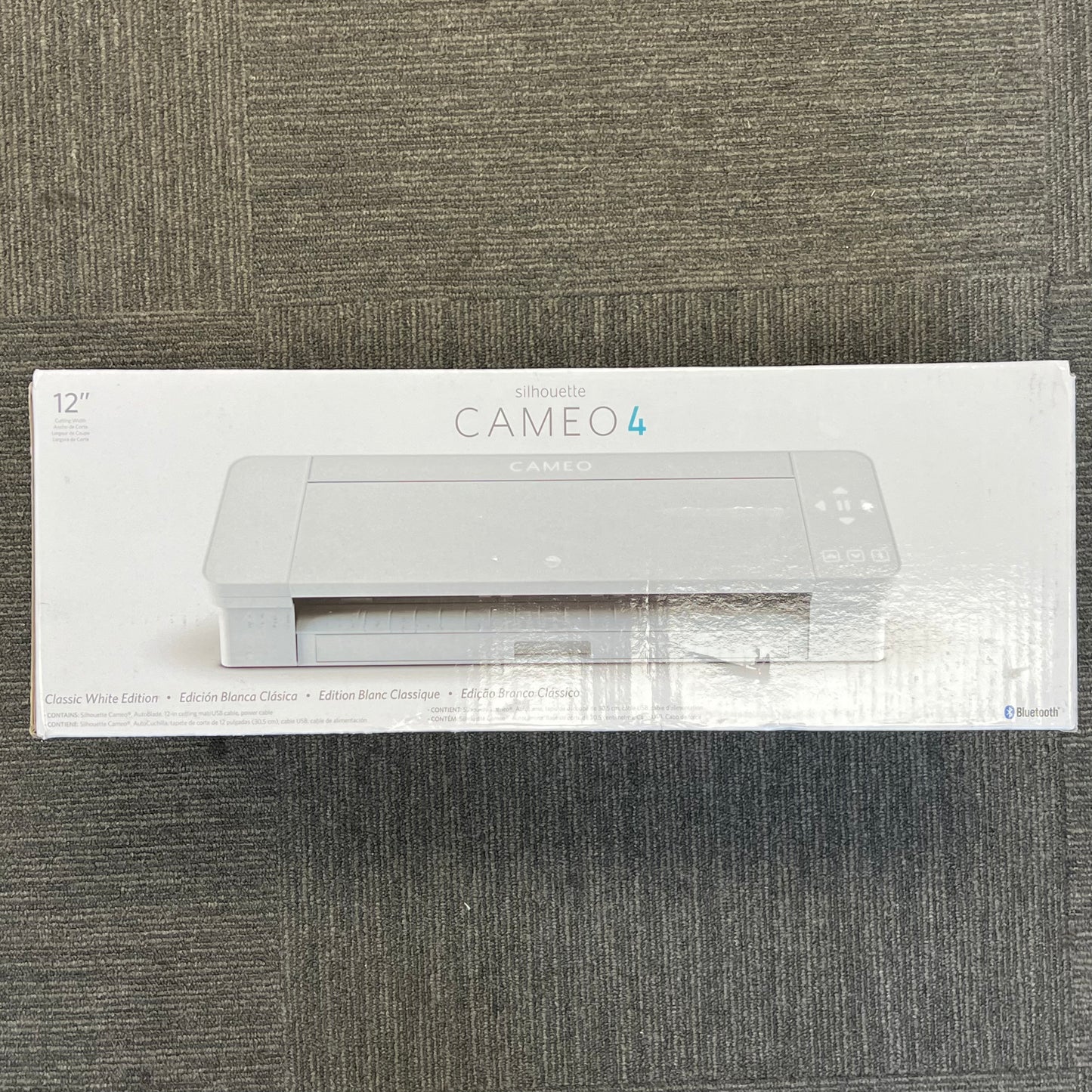 New Silhouette Cameo 4 Bluetooth Classic Cutter SILH-CAMEO-4-WHT-4T