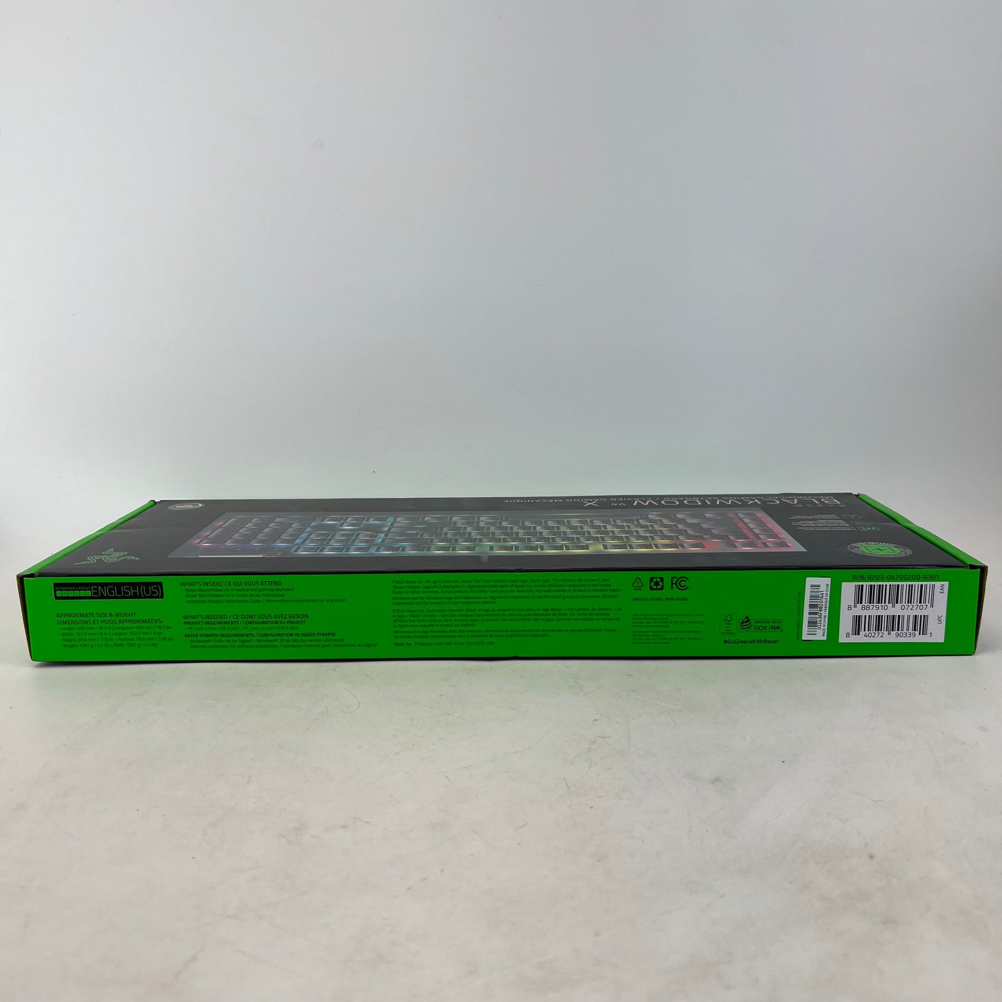 New Razer Black widow V4 X Gaming Keyboard RZ03-0470