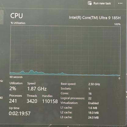 Dell XPS 16 9640 16.3 Ultra 9 185H 64GB RAM 1TB SSD GeForce RTX 4070