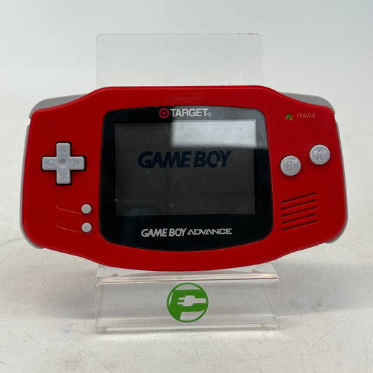 Nintendo Game Boy Advance Handheld Game Console Only AGB-001 Red Target Edition