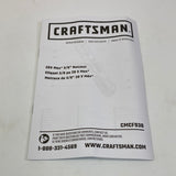New Open Box Craftsman 3/8" 9.5mm Cordless Ratchet CMCF930B