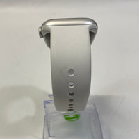 Apple Watch Series 8 45mm Silver Aluminum White Sport Band MP6P3LL/A A2771 GPS
